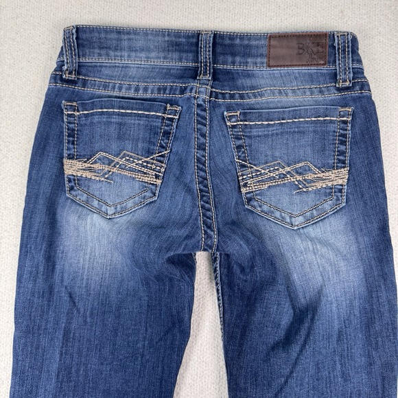 BKE Stella Jeans Women's 26R (27x28) Thick Stitch Low Rise Embroidered Denim - Picture 10 of 10